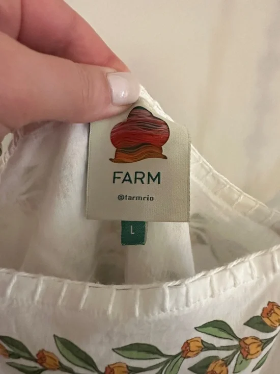 FARM Rio White Maxi Dress with Yellow Floral Print - Picture 2 of 6